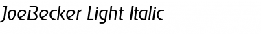 Download JoeBecker-Light Font Download JoeBecker-Light Font