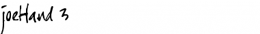 Download joeHand 3 Font Download joeHand 3 Font
