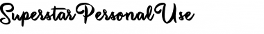 Superstar Personal Use Font