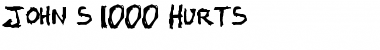 John's 1000 Hurts Font