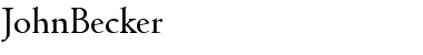 Download JohnBecker Font Download JohnBecker Font