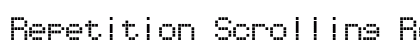 Repetition Scrolling Regular Preview