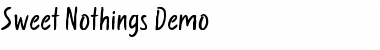 Sweet Nothings - Demo Font