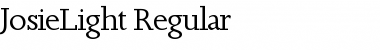 JosieLight Regular Font