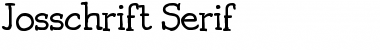 Josschrift Serif Regular Font