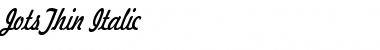 Download JotsThin Font Download JotsThin Font