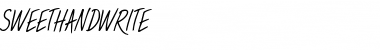 Sweet Handwrite Font