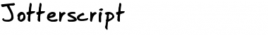 Jotterscript Regular Font Jotterscript Regular Font