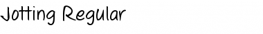 Jotting Regular Font Jotting Regular Font