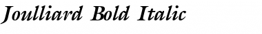 Joulliard Bold Italic Font