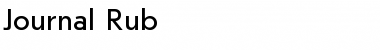 Download Journal Rub Font