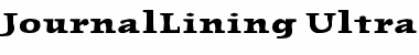 JournalLining-UltraBold Ultra Bold Font