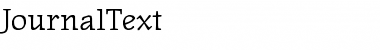JournalText Roman Font JournalText Roman Font