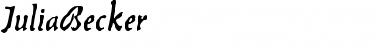 Download JuliaBecker Font Download JuliaBecker Font