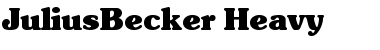 JuliusBecker-Heavy Regular Font