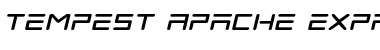 Tempest Apache Expanded Italic Font