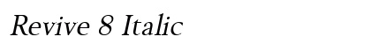 Revive 8 Italic preview