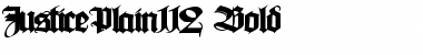 JusticePlain112 Font