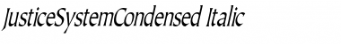 JusticeSystemCondensed Font