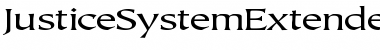 JusticeSystemExtended Font