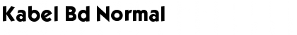 Kabel Bd Normal Font