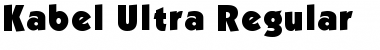 Kabel Ultra Regular Font