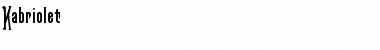 Download Kabriolet Font Download Kabriolet Font