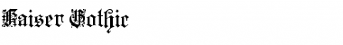 Download Kaiser Gothic Font Download Kaiser Gothic Font