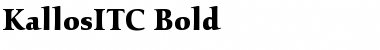 KallosITC Bold Font