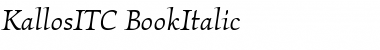 KallosITC-Book Font