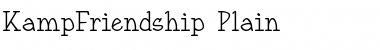 KampFriendship Plain Font