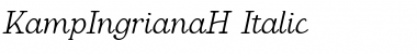 KampIngrianaH Italic Font KampIngrianaH Italic Font