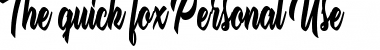 Download The quick fox Font Download The quick fox Font