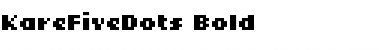 KareFiveDots Bold Font