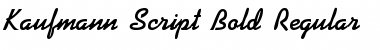 Download Kaufmann Script Bold Font