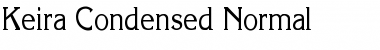 Keira Condensed Normal Font