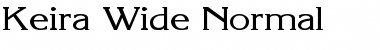 Keira Wide Normal Font