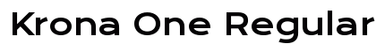 Krona One Regular preview