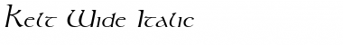 Kelt Wide Italic Font