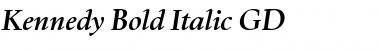 Kennedy GD Bold Italic Font