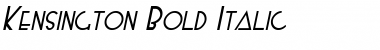 Kensington Bold Italic Font
