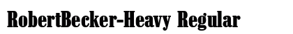 RobertBecker-Heavy Regular preview