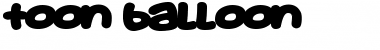 Toon Balloon Font