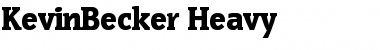KevinBecker-Heavy Regular Font