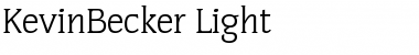 KevinBecker-Light Font