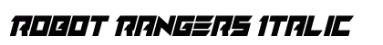 Robot Rangers Italic preview