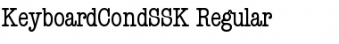 KeyboardCondSSK Font