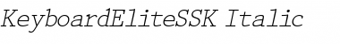 KeyboardEliteSSK Italic Font