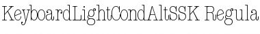 KeyboardLightCondAltSSK Font