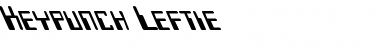 Keypunch Leftie Font